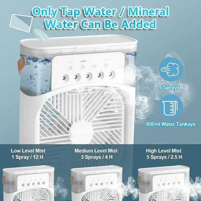 Humidifier 3-in-1 Portable Mist Fan