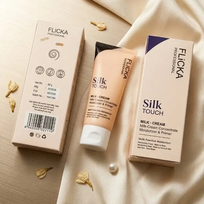 Flicka Professional Silk Touch Milk-Cream (60g) | 4-in-1 Ultimate Makeup Base & Deep Moisturizer