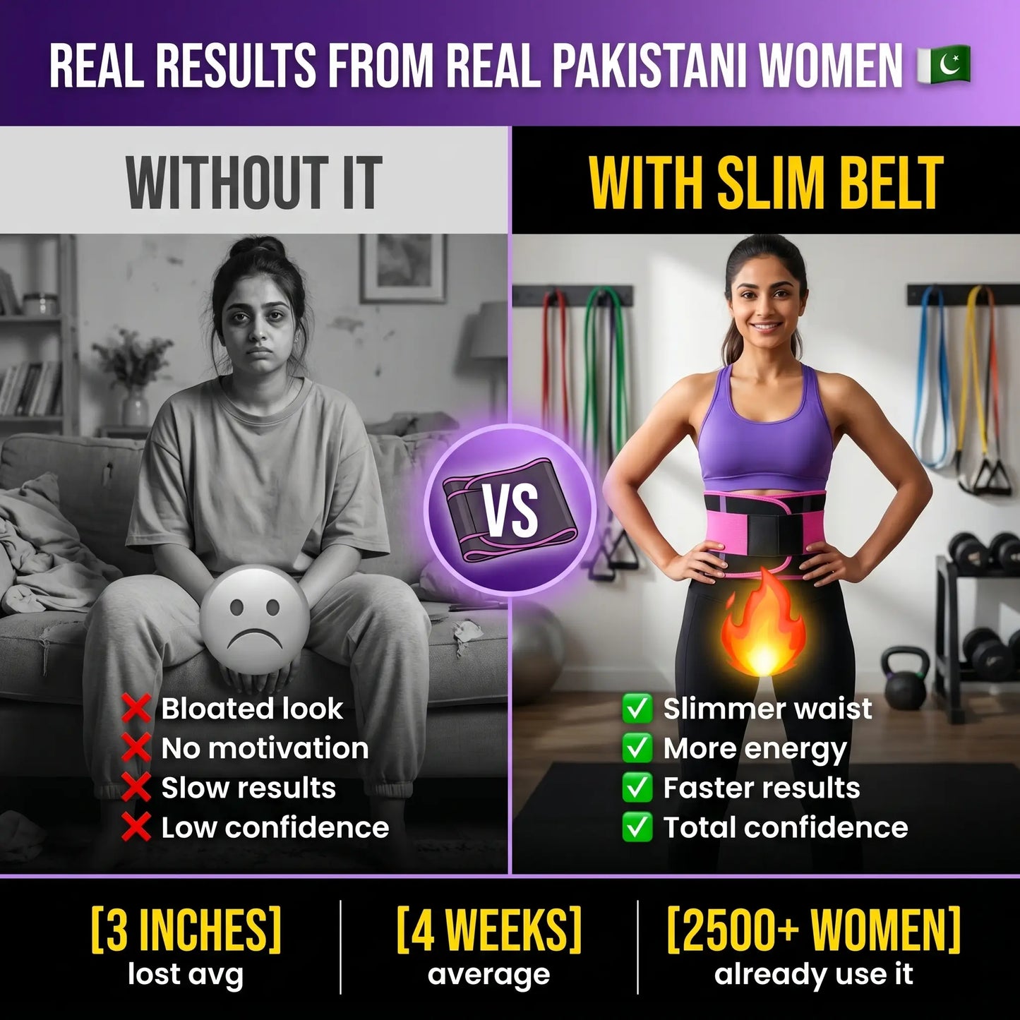 Slim Sweat Belt – Tummy Trimmer & Waist Support Belt