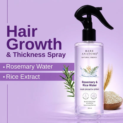 Natural Rosemary Water Spray for Hair Growth & Scalp Care – Anti Hair Fall Hair Mist 100ml